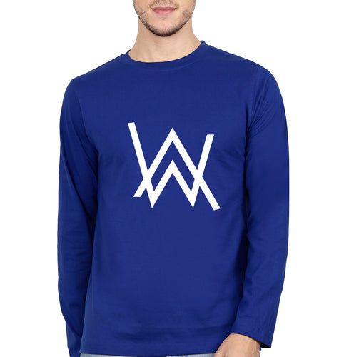 Alan Walker Full Sleeves T-Shirt for Men-Royal Blue-Ektarfa.online