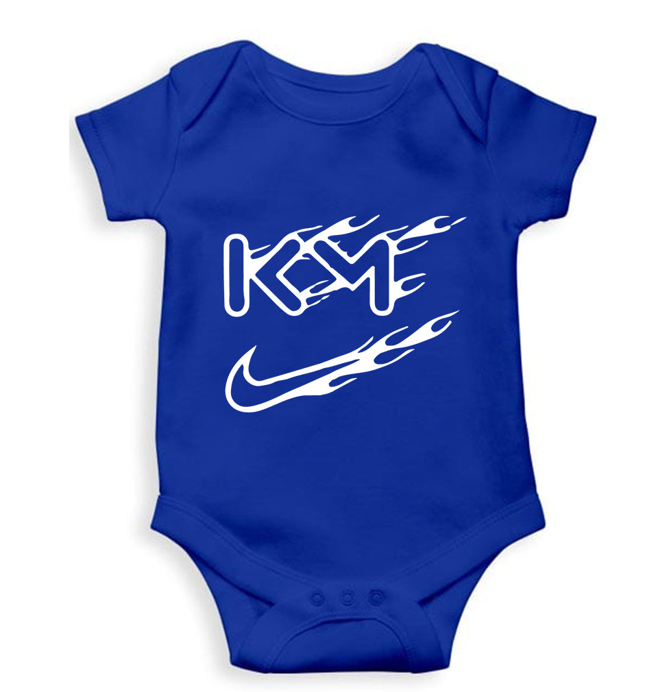 Kylian Mbappé Kids Romper For Baby Boy/Girl-0-5 Months(18 Inches)-Royal Blue-Ektarfa.online