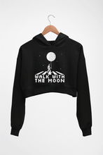 Load image into Gallery viewer, Moon Space Crop HOODIE FOR WOMEN
