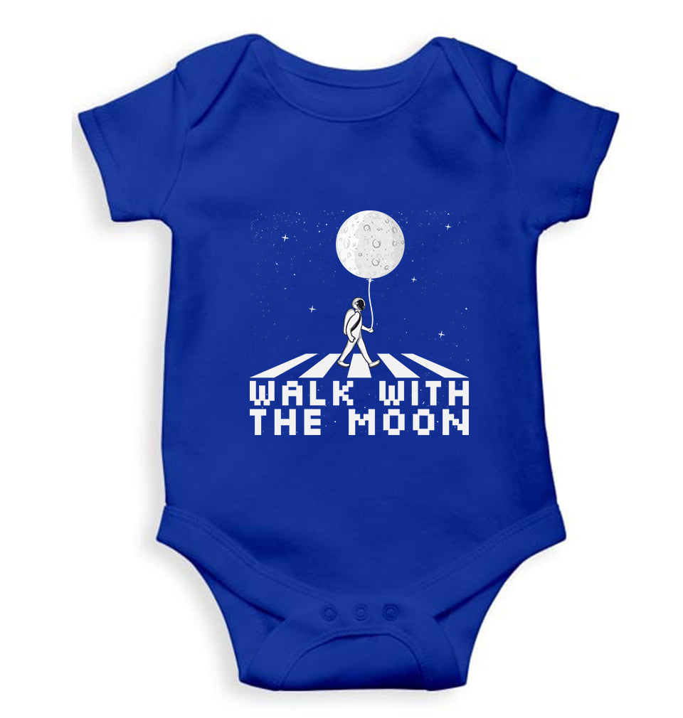 Moon Space Kids Romper For Baby Boy/Girl-0-5 Months(18 Inches)-Royal Blue-Ektarfa.online