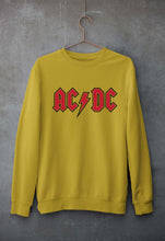 Load image into Gallery viewer, ACDC Unisex Sweatshirt for Men/Women-S(40 Inches)-Mustard Yellow-Ektarfa.online
