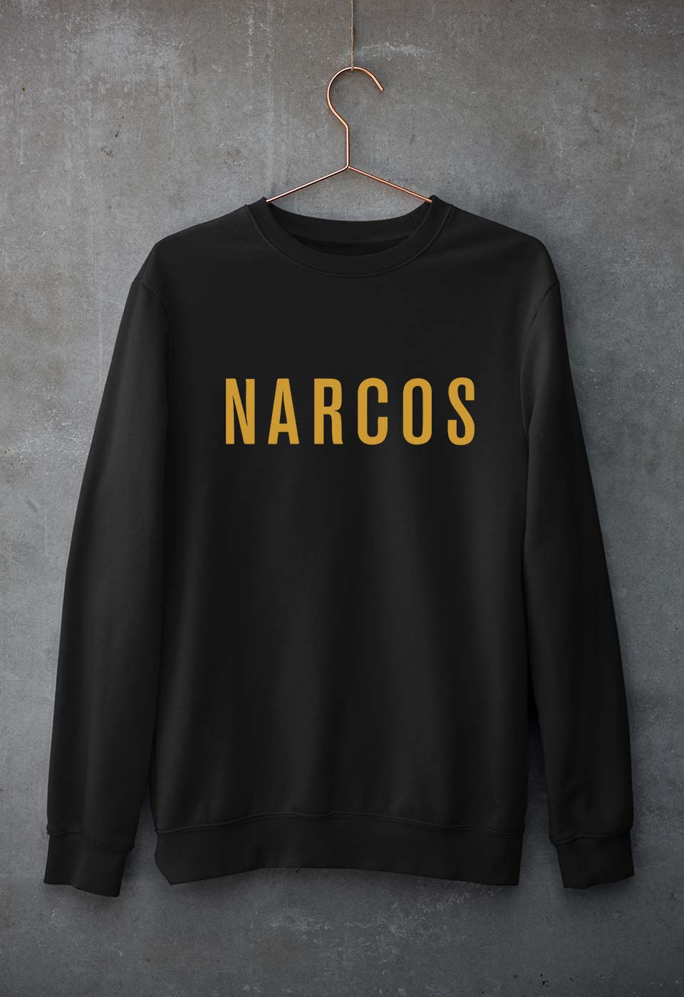 Narcos Unisex Sweatshirt for Men/Women-S(40 Inches)-Black-Ektarfa.online