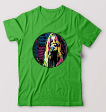 Load image into Gallery viewer, Janis Joplin T-Shirt for Men-flag green-Ektarfa.online

