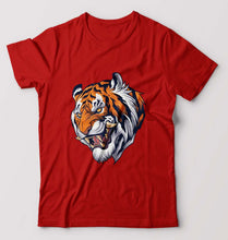 Load image into Gallery viewer, Tiger T-Shirt for Men-Red-Ektarfa.online
