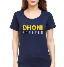 Load image into Gallery viewer, MS Dhoni (MSD) T-Shirt for Women-Navy Blue-Ektarfa.online
