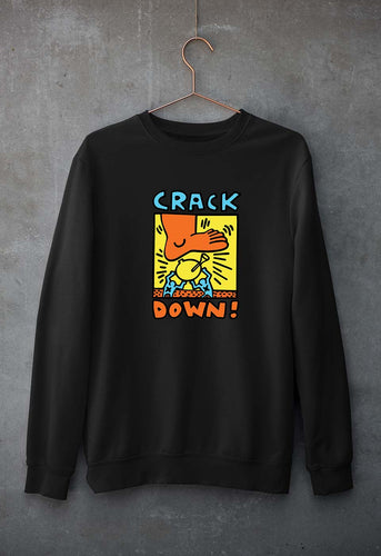 Keith Haring Unisex Sweatshirt for Men/Women-Black-Ektarfa.online