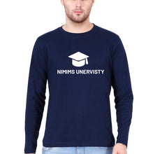 Load image into Gallery viewer, NMIMS Full Sleeves T-Shirt for Men-Navy Blue-Ektarfa.online
