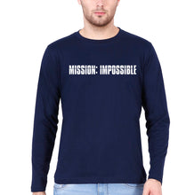 Load image into Gallery viewer, Mission Impossible (MI) Full Sleeves T-Shirt for Men-Navy Blue-Ektarfa.online
