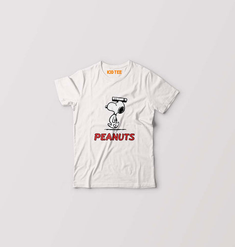 Peanuts Snoopy Kids T-Shirt for Boy/Girl-White-Ektarfa.online