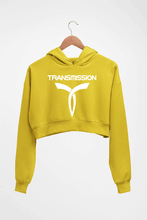 Load image into Gallery viewer, Transmission Crop HOODIE FOR WOMEN-Mustard Yellow-Ektarfa.online
