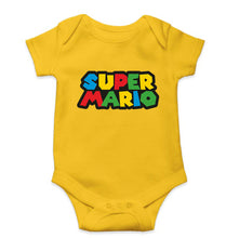 Load image into Gallery viewer, Super Mario Kids Romper For Baby Boy/Girl-0-5 Months(18 Inches)-Yellow-Ektarfa.online
