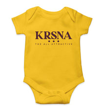 Load image into Gallery viewer, Krsna Kids Romper For Baby Boy/Girl-0-5 Months(18 Inches)-Yellow-Ektarfa.online
