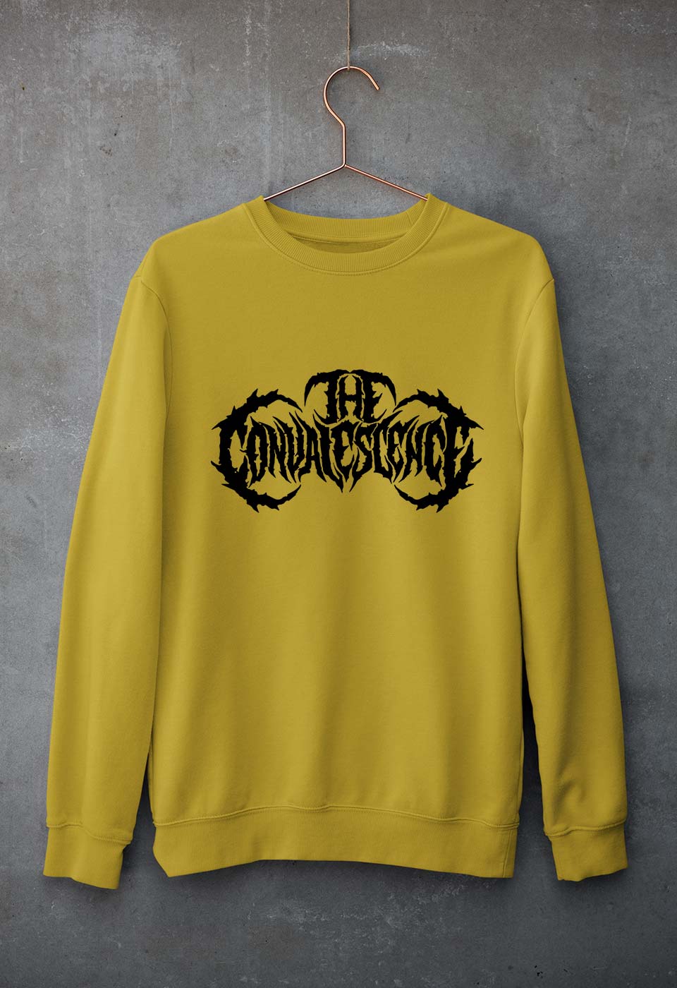 The Convalescence Unisex Sweatshirt for Men/Women-S(40 Inches)-Mustard Yellow-Ektarfa.online