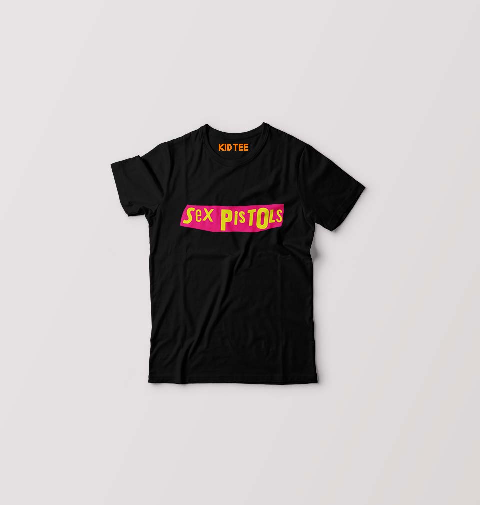 Sex Pistols Kids T-Shirt for Boy/Girl-Black-Ektarfa.online