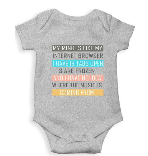 Internet Kids Romper For Baby Boy/Girl-Grey-Ektarfa.online