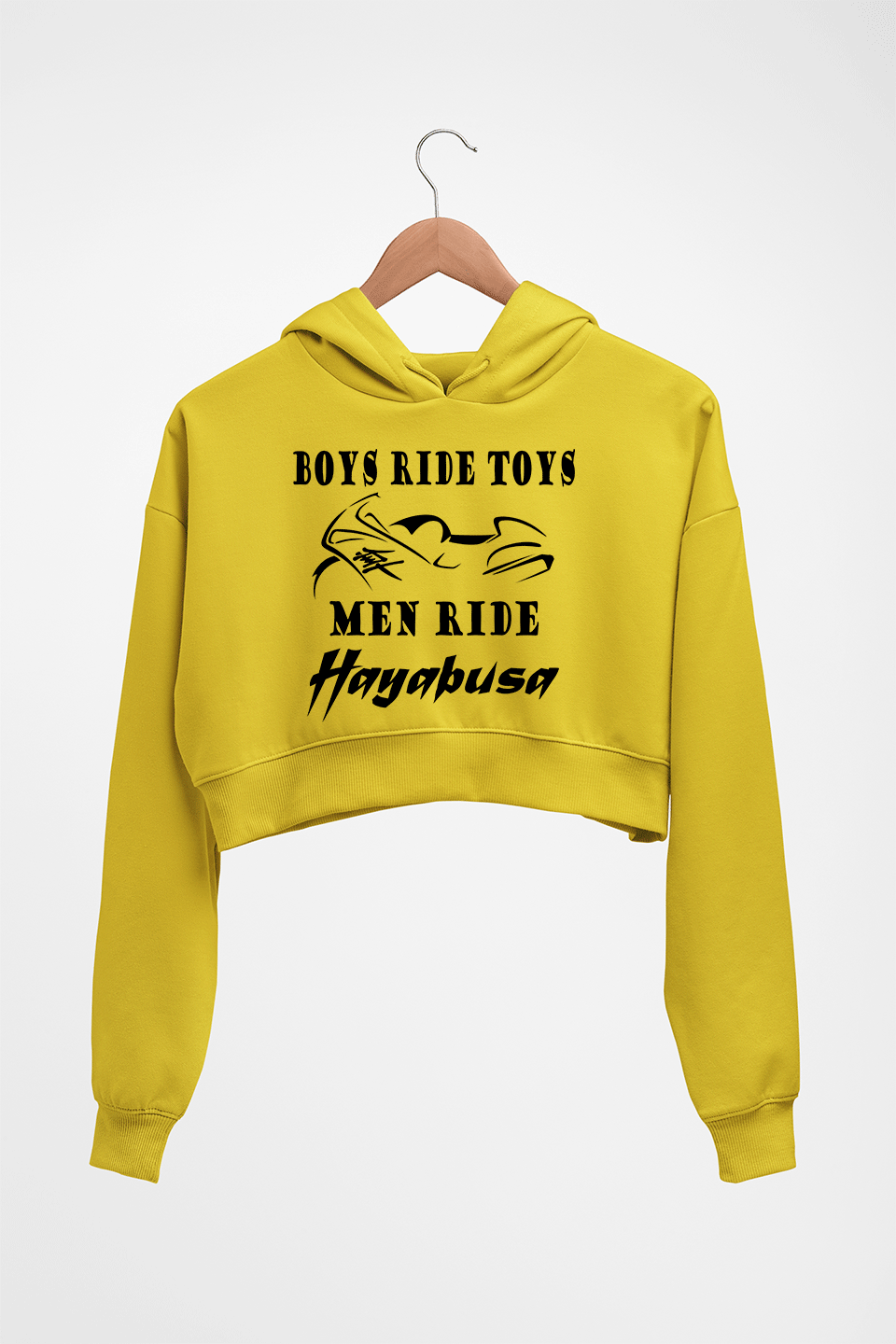 Hayabusa Crop HOODIE FOR WOMEN-Mustard Yellow-Ektarfa.online
