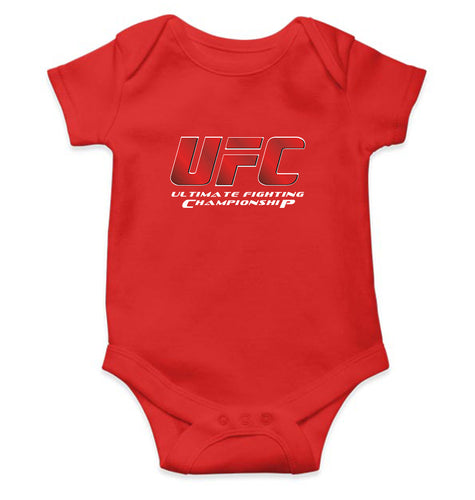 UFC Kids Romper For Baby Boy/Girl-0-5 Months(18 Inches)-RED-Ektarfa.online