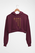 Load image into Gallery viewer, The Rings of Power Crop HOODIE FOR WOMEN-Maroon-Ektarfa.online
