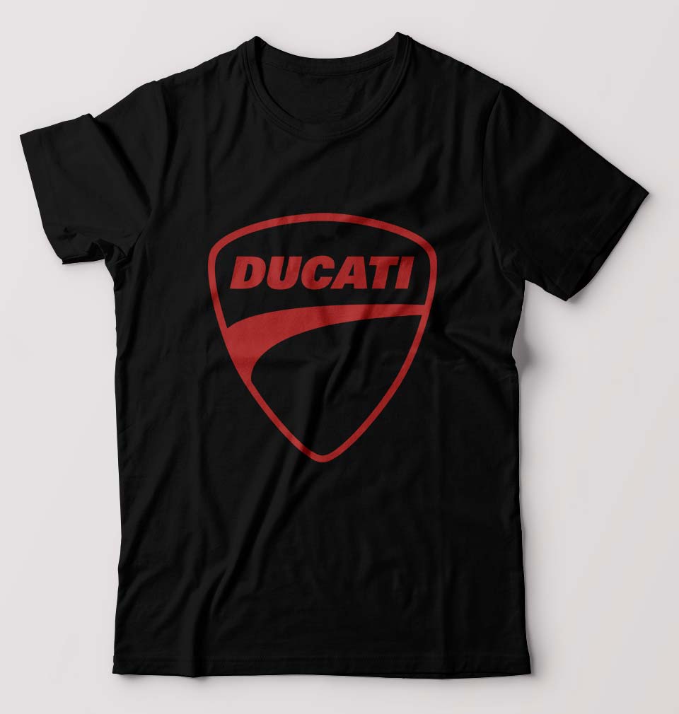 Ducati T-Shirt for Men-S(38 Inches)-Black-Ektarfa.online