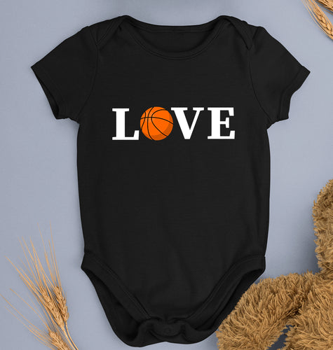 NBA Basketball Love Kids Romper For Baby Boy/Girl-Black-Ektarfa.online