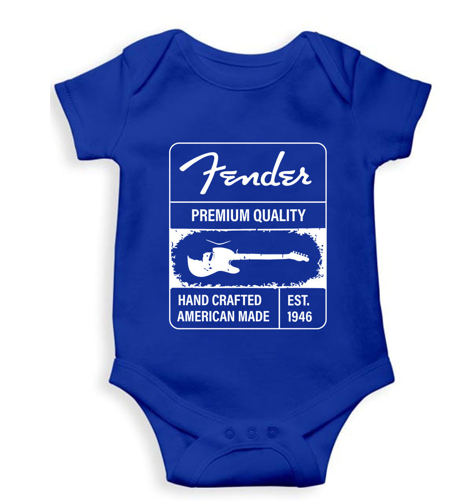 Fender Kids Romper For Baby Boy/Girl-Royal Blue-Ektarfa.online