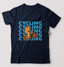 Load image into Gallery viewer, Cycling T-Shirt for Men-Navy Blue-Ektarfa.online

