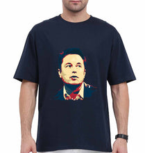 Load image into Gallery viewer, Elon Musk Oversized T-Shirt for Men-Navy Blue-Ektarfa.online
