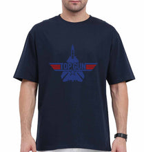 Load image into Gallery viewer, Top Gun Oversized T-Shirt for Men-Navy Blue-Ektarfa.online
