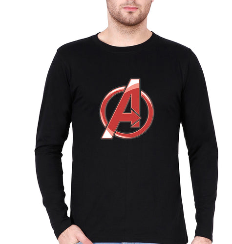 Avengers Full Sleeves T-Shirt for Men-Black-Ektarfa.online