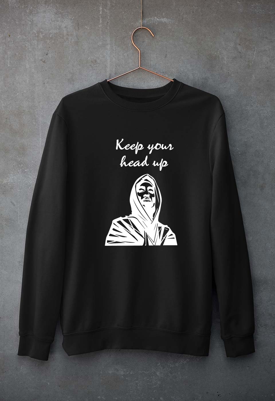 Tupac Shakur Unisex Sweatshirt for Men/Women-S(40 Inches)-Black-Ektarfa.online