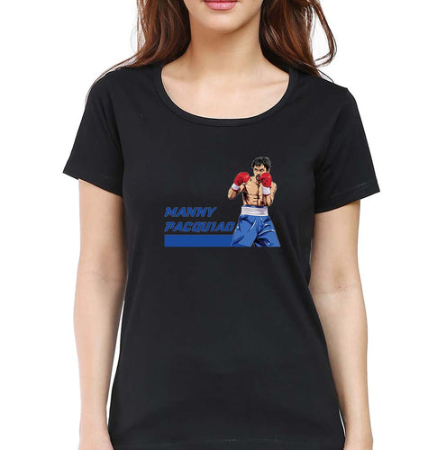 Manny Pacquiao T-Shirt for Women-Black-Ektarfa.online