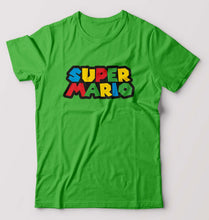 Load image into Gallery viewer, Super Mario T-Shirt for Men-S(38 Inches)-flag green-Ektarfa.online
