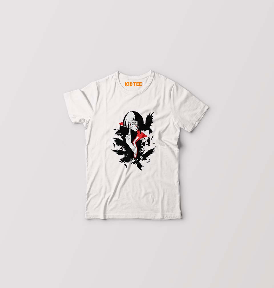 Itachi Uchiha Kids T-Shirt for Boy/Girl-White-Ektarfa.online