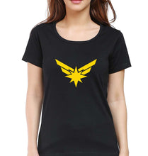 Load image into Gallery viewer, Captain Marvel T-Shirt for Women-Black-Ektarfa.online

