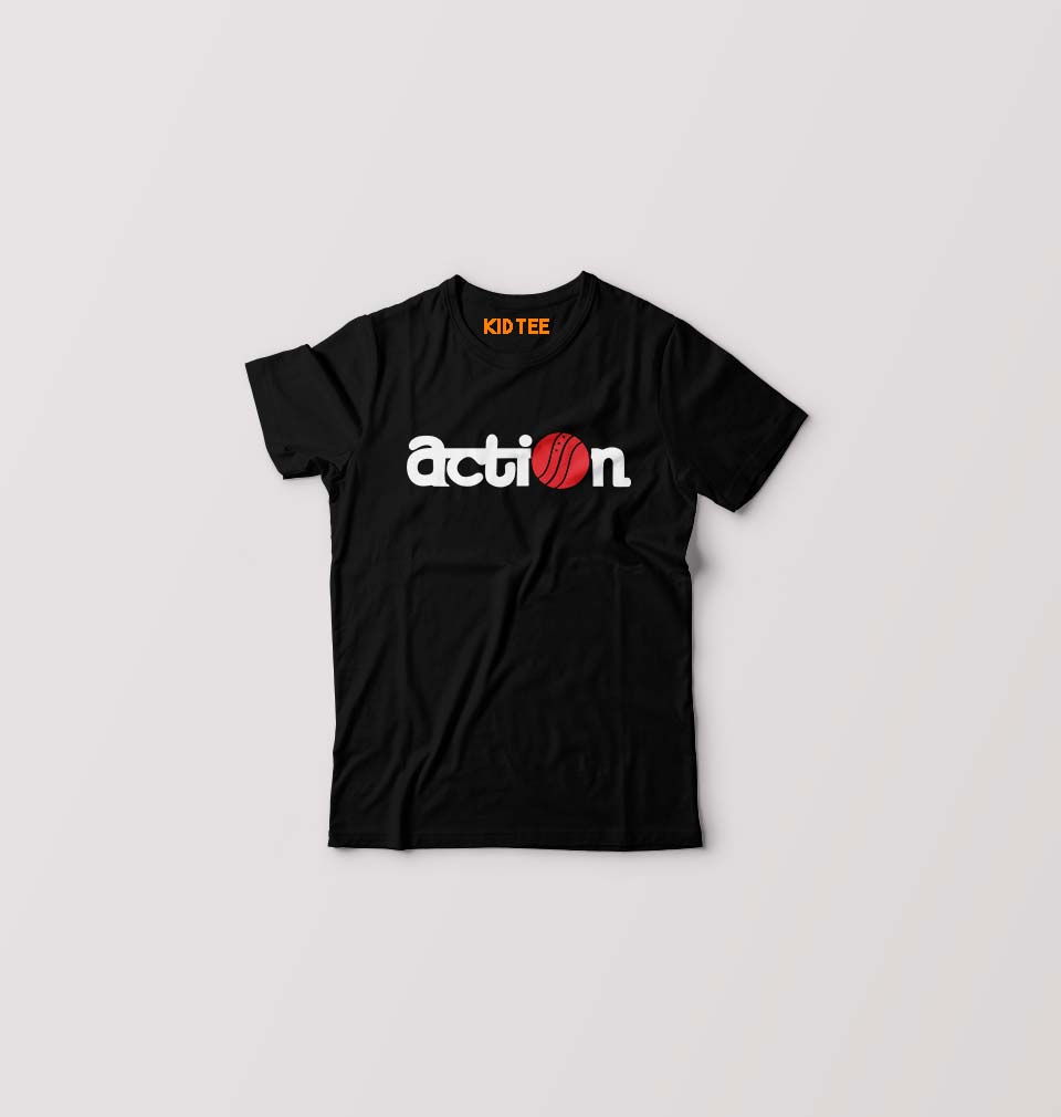 Action Kids T-Shirt for Boy/Girl-Black-Ektarfa.online