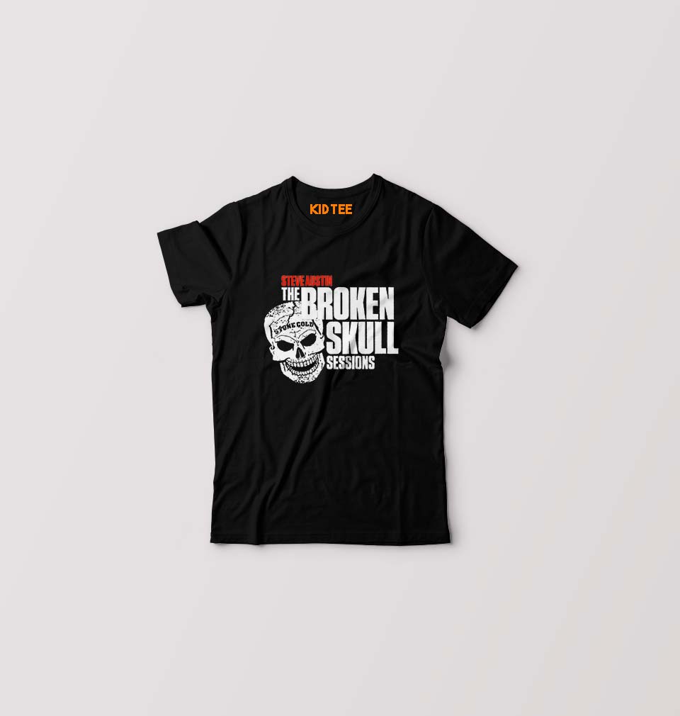 Stone Cold Steve Austin (WWE) Kids T-Shirt for Boy/Girl-Black-Ektarfa.online