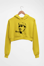 Load image into Gallery viewer, Eddy Merckx Crop HOODIE FOR WOMEN-Mustard Yellow-Ektarfa.online
