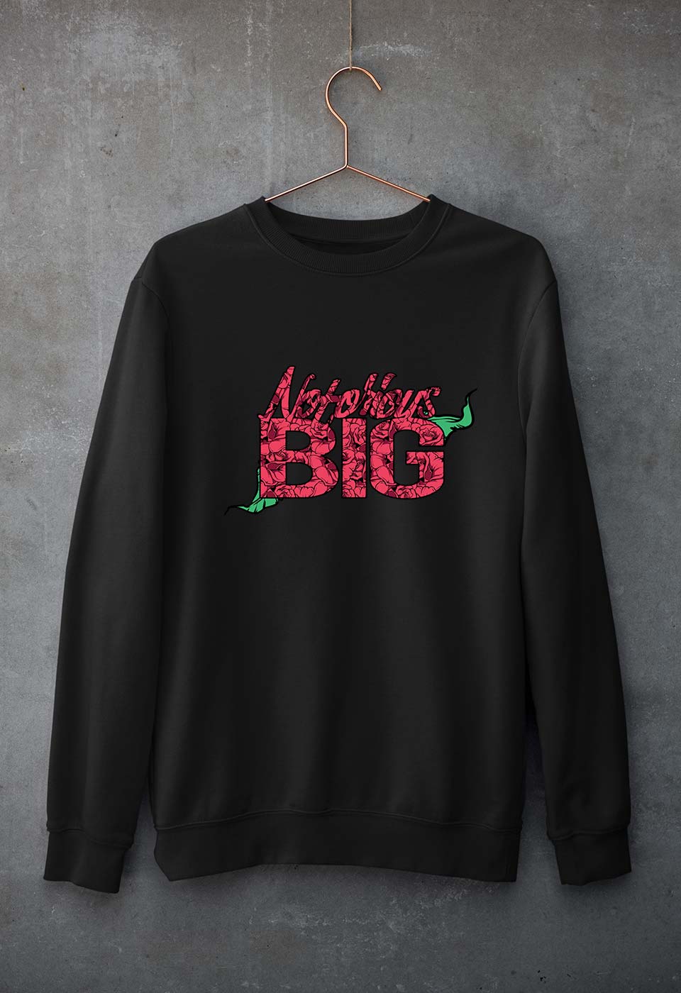 The Notorious B.I.G Unisex Sweatshirt for Men/Women-Black-Ektarfa.online