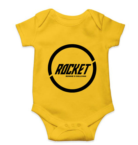 Ronnie O'Sullivan Snooker Kids Romper For Baby Boy/Girl-0-5 Months(18 Inches)-Yellow-Ektarfa.online