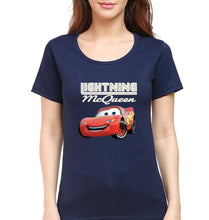 Load image into Gallery viewer, Lightning McQueen T-Shirt for Women-Navy Blue-Ektarfa.online
