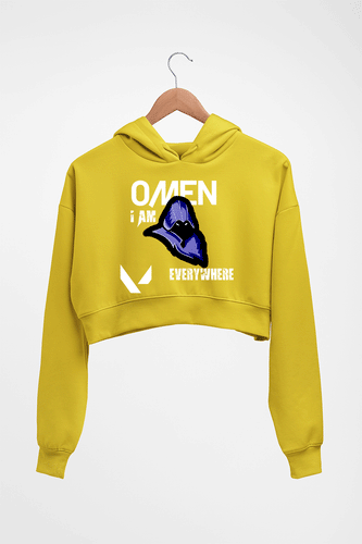 Valorant Crop HOODIE FOR WOMEN-Mustard Yellow-Ektarfa.online