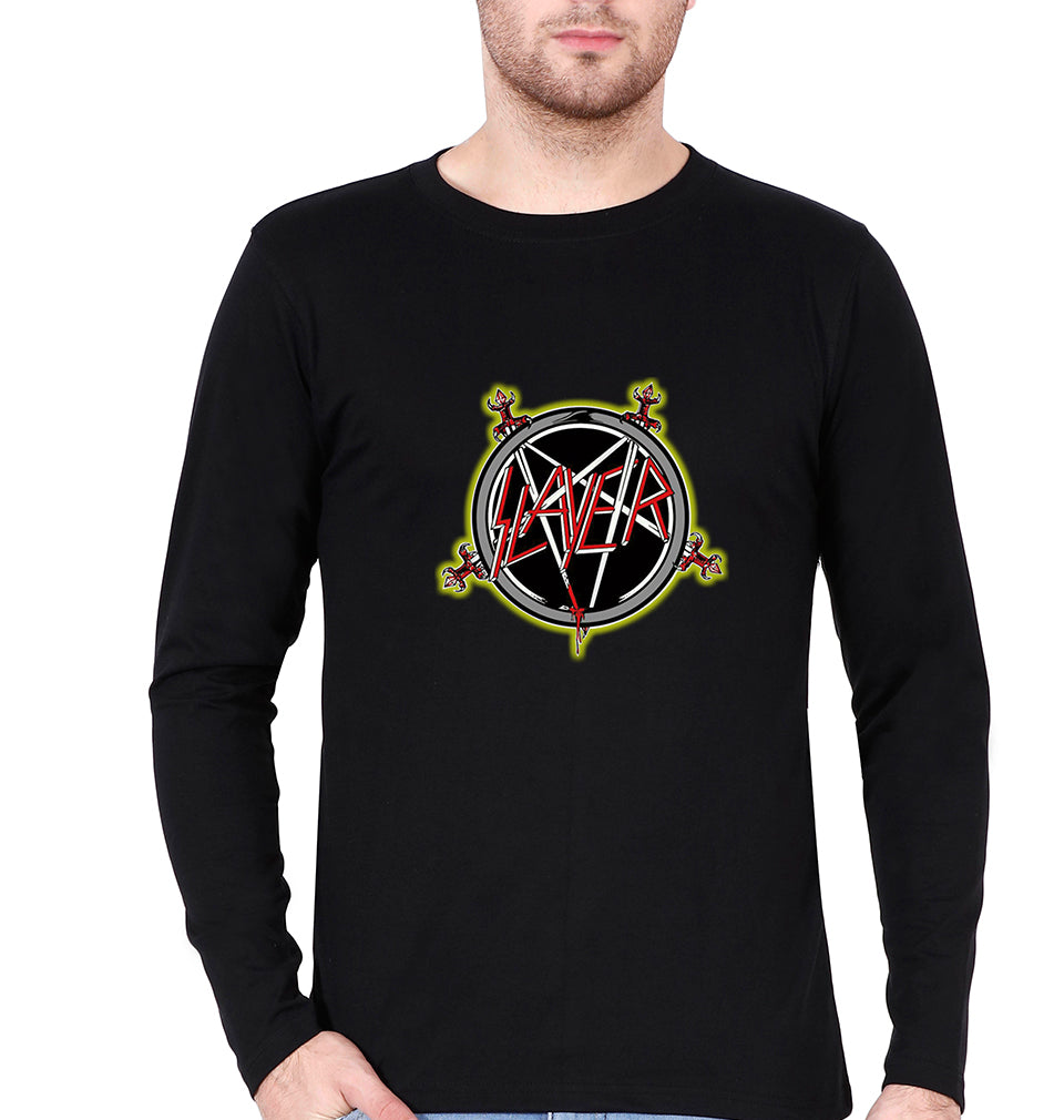 Slayer Full Sleeves T-Shirt for Men-Black-Ektarfa.online