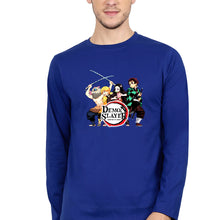 Load image into Gallery viewer, Demon Slayer Full Sleeves T-Shirt for Men-Royal Blue-Ektarfa.online
