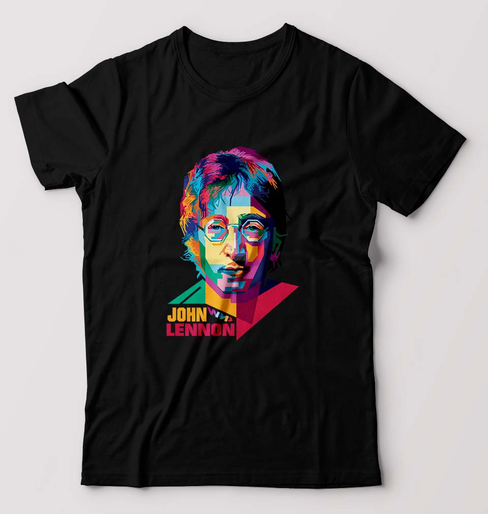 John Lennon T-Shirt for Men-Black-Ektarfa.online