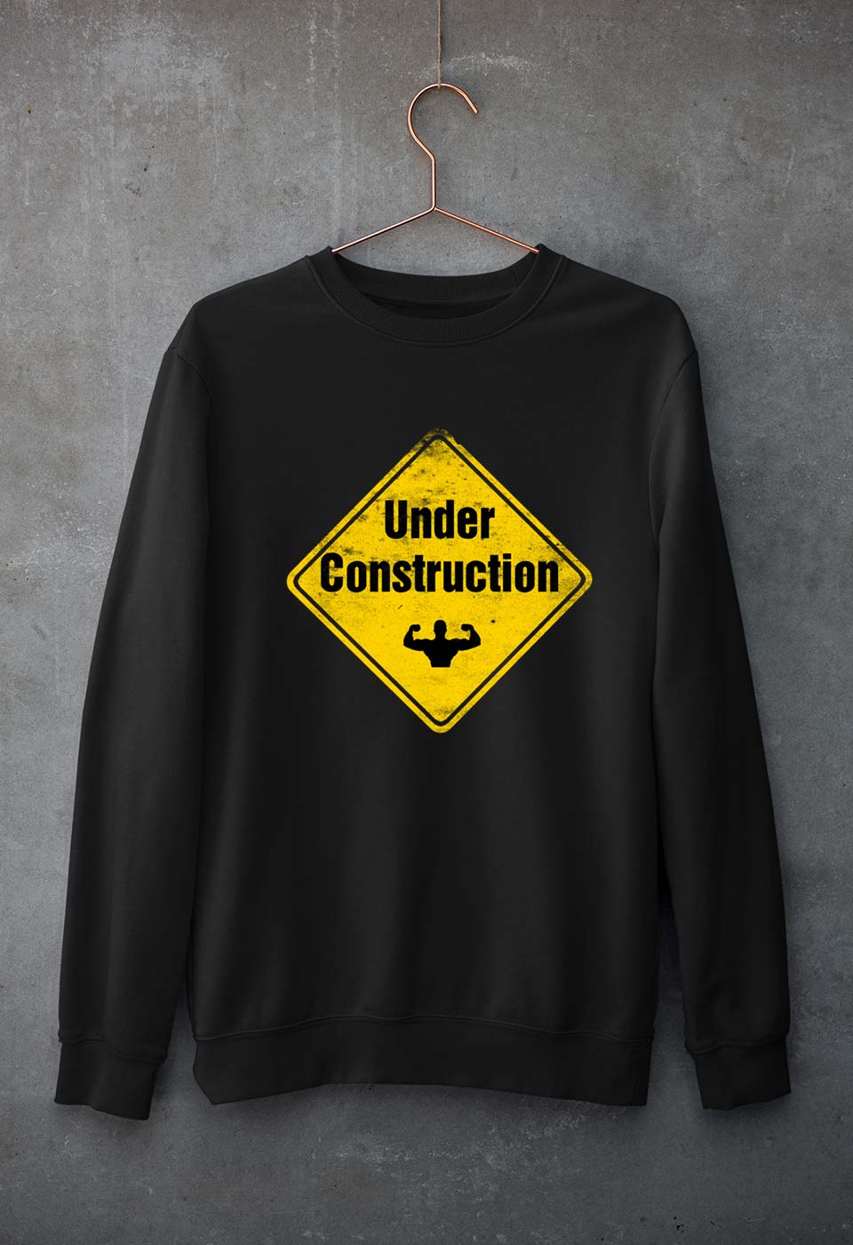 Gym Unisex Sweatshirt for Men/Women-Black-Ektarfa.online
