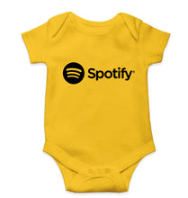 Load image into Gallery viewer, Spotify Kids Romper For Baby Boy/Girl-0-5 Months(18 Inches)-Yellow-Ektarfa.online
