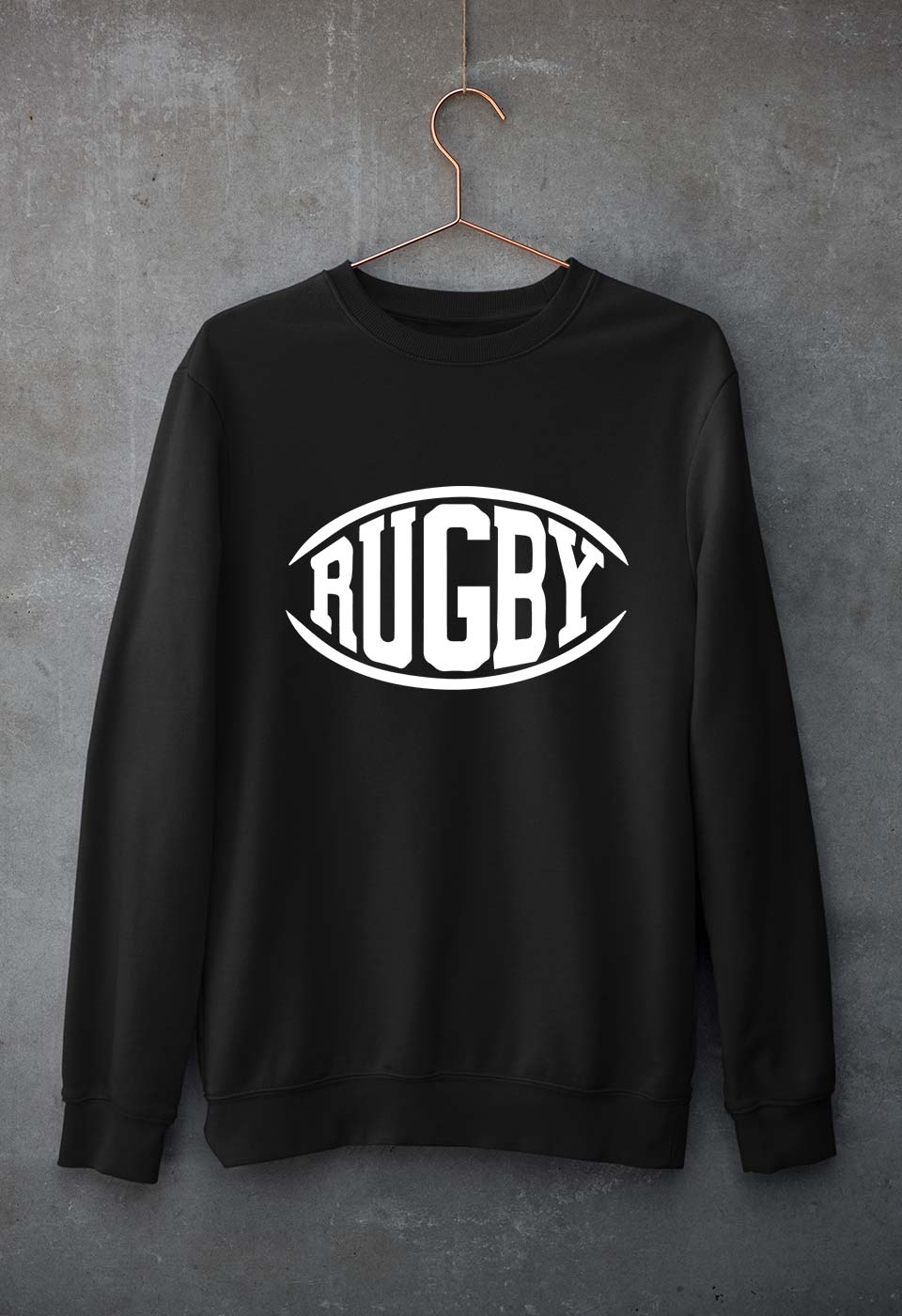Rugby Unisex Sweatshirt for Men/Women-Black-Ektarfa.online