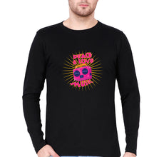 Load image into Gallery viewer, Psychedelic Music Peace Love Full Sleeves T-Shirt for Men-S(38 Inches)-Black-Ektarfa.online
