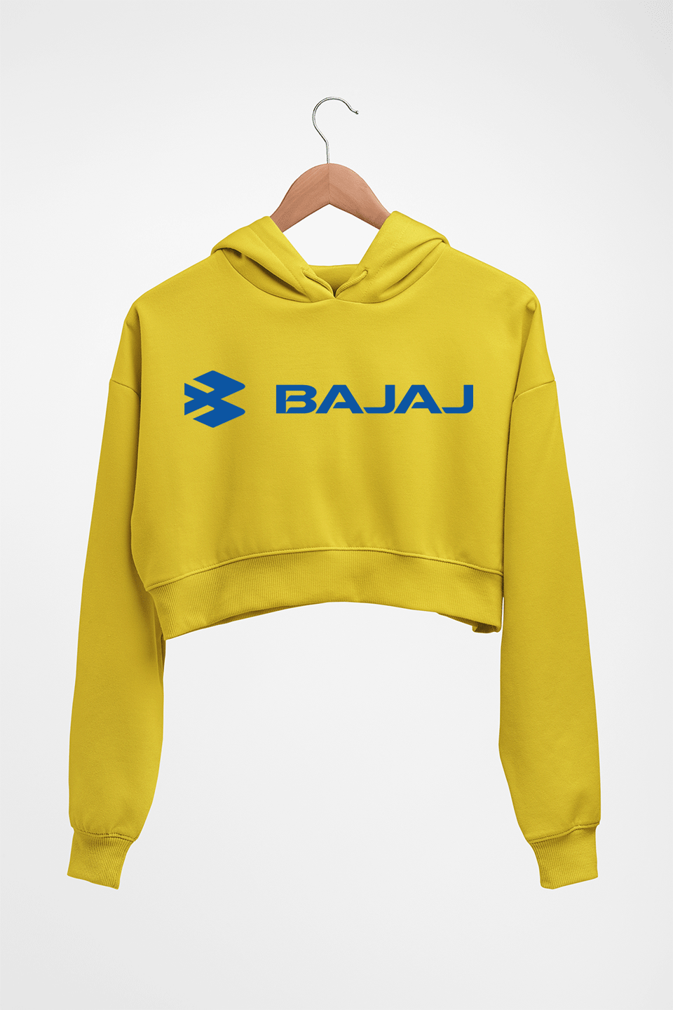 Bajaj Crop HOODIE FOR WOMEN-Mustard Yellow-Ektarfa.online
