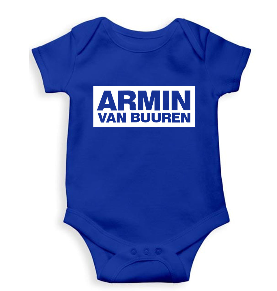 Armin Van Buuren Kids Romper For Baby Boy/Girl-0-5 Months(18 Inches)-Royal Blue-Ektarfa.online